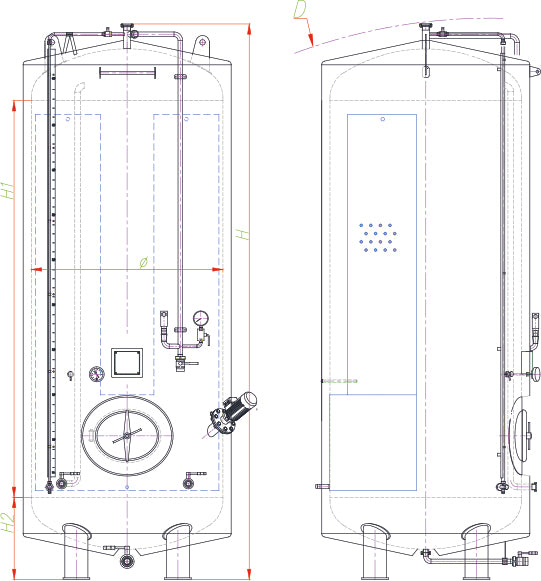 T TANK: pressure tank