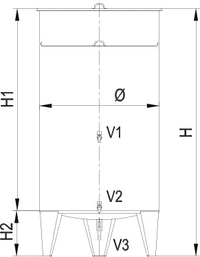 PP TANK: tank with floating cap