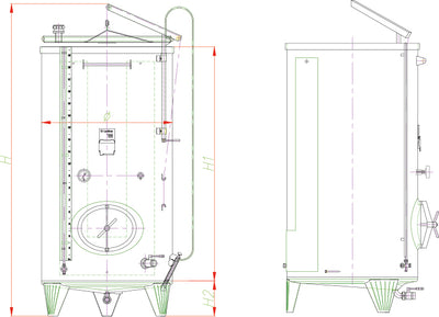 PZP TANK: tank with air cap