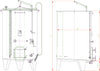 PZPK TANK: tank with air cap and slope bottom